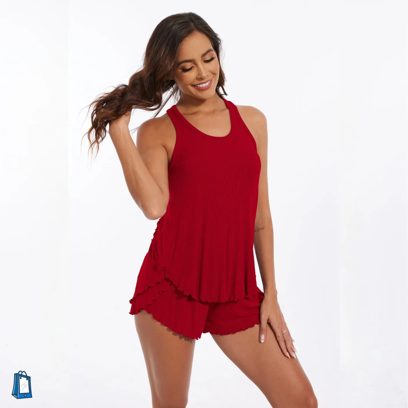 Top Tank Bamboo Sleepwear Set for Women