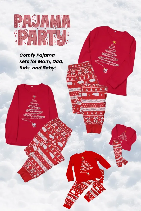 Women's Home for the Holidays Christmas Print Pajama Set