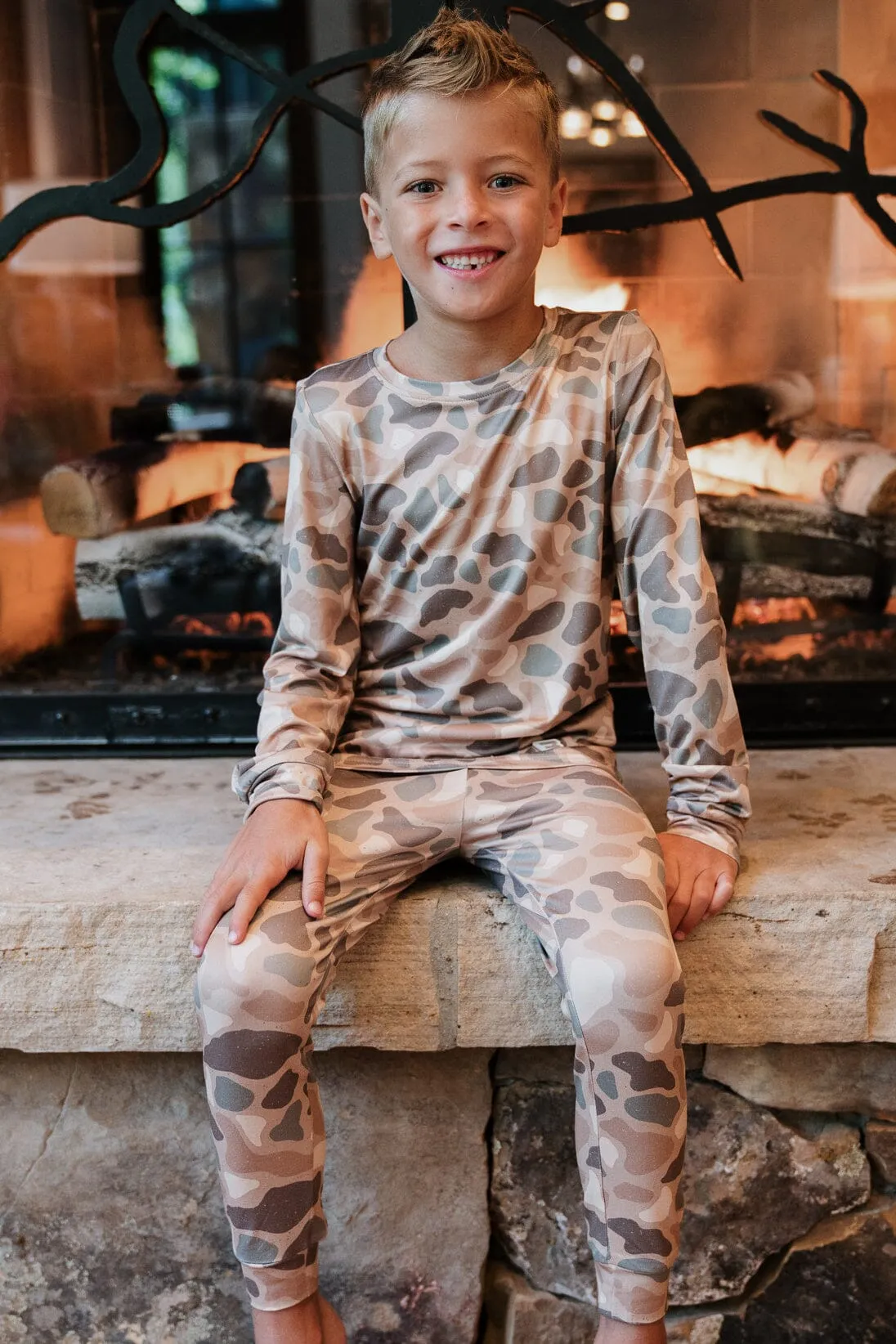 Youth & Toddler Pajama Set - Pintail Camo